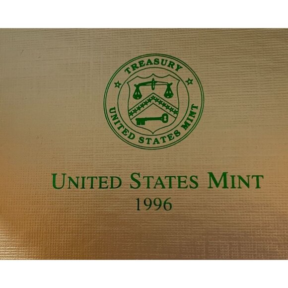 1996 US Mint Holiday Ornament Gold-Plated Half Dollar Presidential Coat of Arms - Picture 5 of 5